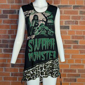 Vintage Pin-Up Swamp Monster Top
